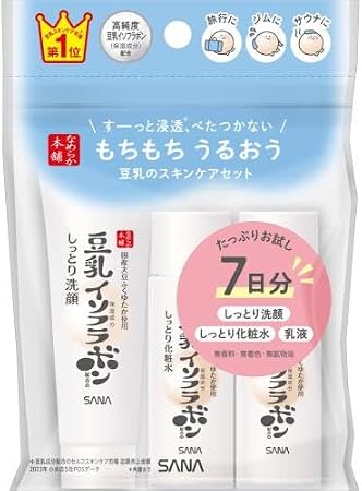 たっぷり7日分お試し☆「なめらか本舗 豆乳スキンケアセット」
