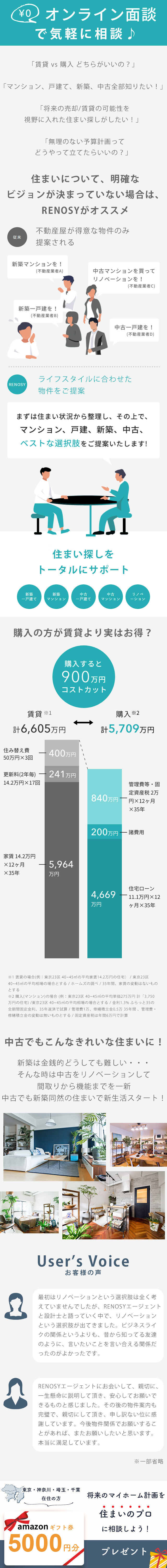 Amazonギフト券5,000円分プレゼント!将来のマイホーム計画を住まいのプロに相談できる♪