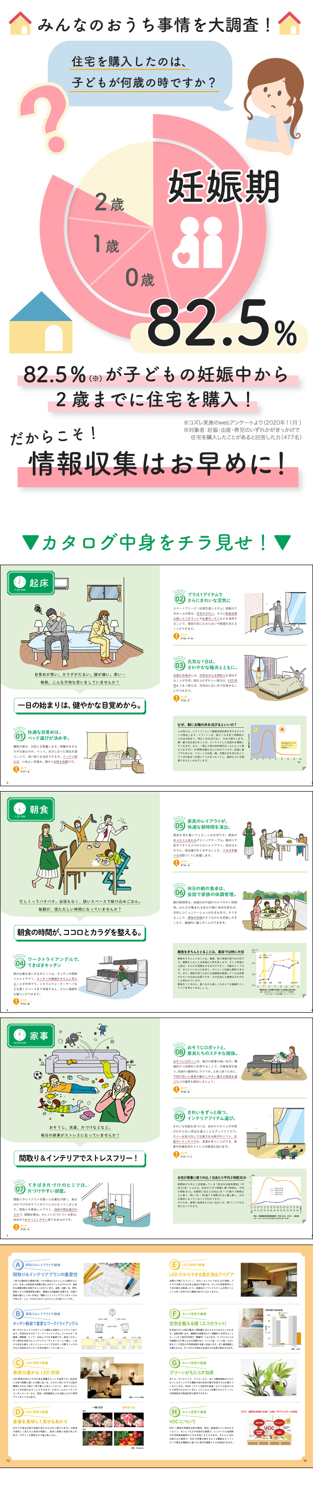 【もれなくプレゼント】子どもや家族の健康な暮らしを実現するインテリアの工夫を住まいカタログで学ぼう♪
