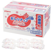 赤ちゃんに優しい♪「ピジョン おしりナップ ふわふわ厚手仕上げ」12個セット！
