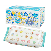 かわいいデザイン☆「レック サンリオ 純水99% おしりふき やわらかシート 80枚入×16個 」