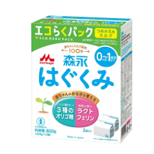 母乳に近づけたミルク♪「森永 エコらくパック つめかえ用 はぐくみ 400g×2袋」