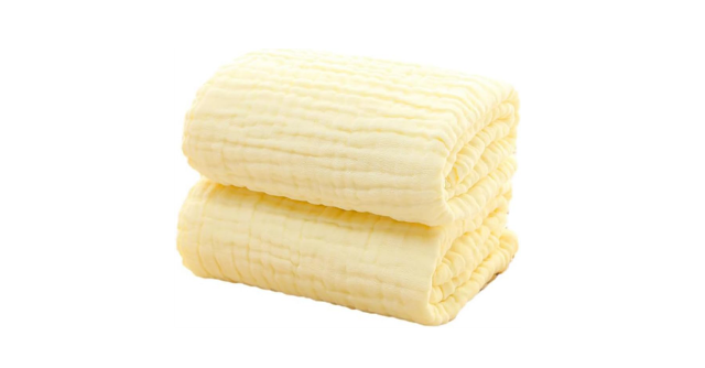 触り心地ふわふわ☆「Ladruph ベビーバスタオル 6重ガーゼ 2枚セット」