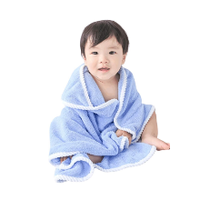 ワンオペお風呂に！「rinaty ベビーバスローブ」