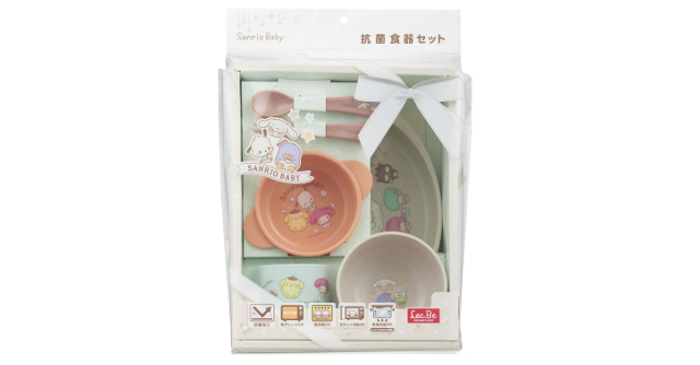 レンジ・食洗機OK！「レック サンリオベビー 抗菌 食器セット」