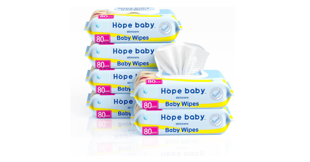 厚手でふんわり柔らか☆「HOPE BABY おしりふき 80枚 x 6個」