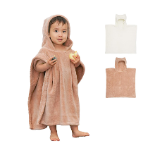 ワンオペお風呂の味方☆「レック mignon ベビー バスポンチョ」