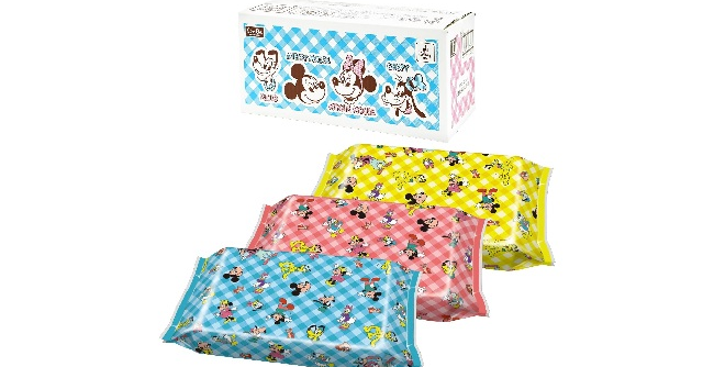 大容量！「レック 純水99% 手口ふき 60枚 × 20個 (ミッキー & フレンズ)」