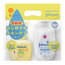 新生児から使える「 ジョンソン ベビー全身シャンプー 泡タイプ＋ベビーローション無香料セット」