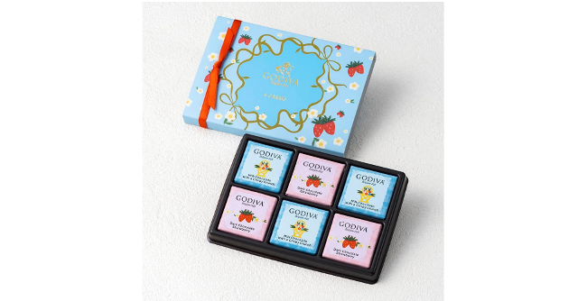 自分へのご褒美に♪「ゴディバ　早春のベルギー カレ アソートメント（6枚入）」