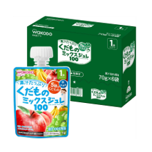手軽においしく栄養補給「和光堂 1歳からのMYジュレドリンク くだものミックス100 70g×6個」