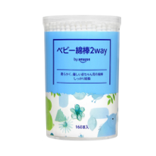 家族みんなで使える☆「Mama Bear ベビー綿棒 2way 160本x6個」