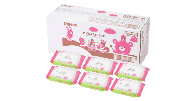 やわらかな肌ざわり☆「ピジョン 手・くちふきとりナップ 1120枚(70枚×16P)」