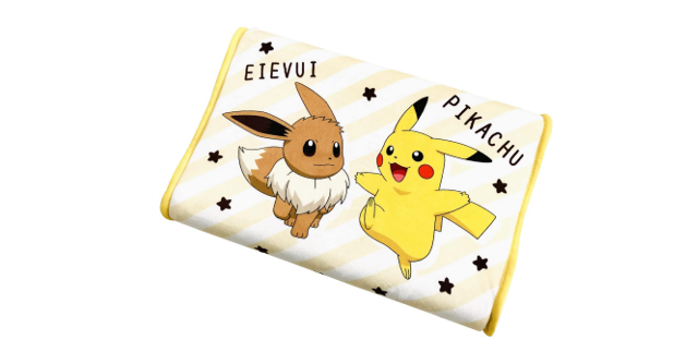 もちもち触感の低反発枕☆「MORIPiLO ポケモン ピカチュウ イーブイ低反発枕」