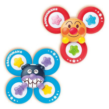 【メルマガ会員限定】赤ちゃん夢中♪くるくる回る知育おもちゃ「アンパンマン 育脳スピナーセット」