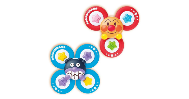 【メルマガ会員限定】赤ちゃん夢中♪くるくる回る知育おもちゃ「アンパンマン 育脳スピナーセット」