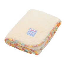 羊のようにフワフワ☆「PECORA 両面ボア ふんわりブランケット L 」