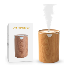 静音設計で寝室でも安心☆「小型卓上　超音波加湿器 320ML」