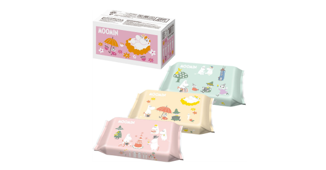 ふんわりやわらか☆「レック ムーミン 純水99% おしりふき 80枚入×12個 (960枚) 」