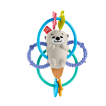 カミカミできる歯がため♪「フィッシャープライス にぎって、ふって！かみかみラッコ 」