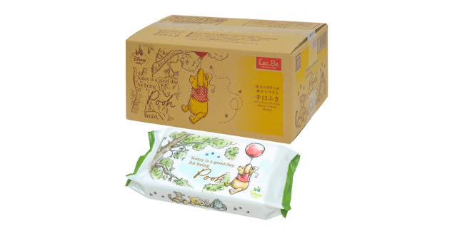 かわいいデザイン☆「レック くまのプーさん 純水99% 手口ふき 60枚×12個 」