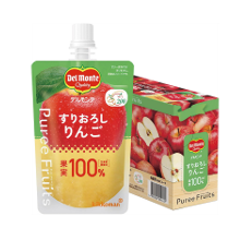 果汁100％☆「デルモンテ ピュレフルーツ すりおろしりんご 6個入り」