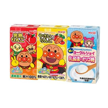  ぬりえ付きドリンク☆「明治 それいけ！アンパンマン詰め合わせセット 125ml×3種 計27本入」