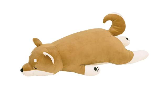 ふわもち触感☆「LIV HEART 抱き枕 プレミアムねむねむアニマルズ 柴犬のコタロウ Lサイズ」