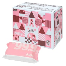 「純水 99.9% 手口ふき 80枚×15個 (1200枚)」たっぷりプレゼント！ 