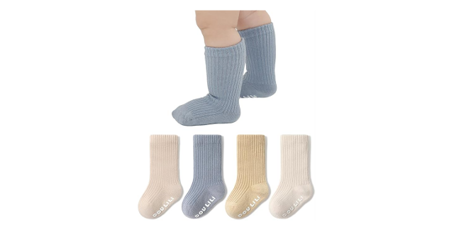 コーディネートしやすいカラー☆「HAYAHARU ベビーソックス 4足セット」