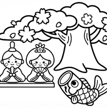 【無料プレゼント】コズレの塗り絵『わくわく　はるの　ぎょうじ』