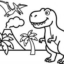 【無料プレゼント】コズレの塗り絵『ガオー！　かっこいい　きょうりゅう』