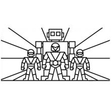 【無料プレゼント】ヒーローあつまれ！コズレの塗り絵『ヒーローだいしゅうごう』