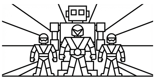 【無料プレゼント】ヒーローあつまれ！コズレの塗り絵『ヒーローだいしゅうごう』