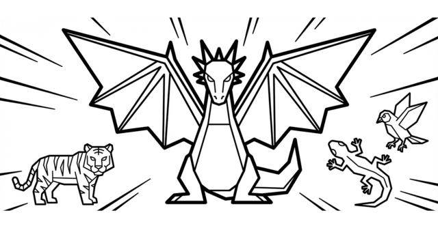 【無料プレゼント】つよいモンスターが大集結！コズレの塗り絵『でんせつのモンスター』