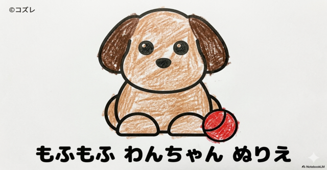 【無料プレゼント】コズレの塗り絵『動物への優しさを育む！もふもふ　わんちゃん』