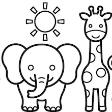 【無料プレゼント】コズレの塗り絵『はじめての　どうぶつえん』
