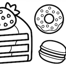 【無料プレゼント】スイーツいっぱい！コズレの塗り絵『おかしの　くに』