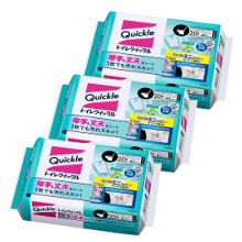 ジャンボサイズで便利☆「トイレクイックル つめかえ用 ジャンボパック ミント 20枚 × 3個」