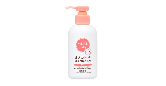 赤ちゃんのデリケートな肌に☆「MINON ベビー全身保湿ミルク 本体ボトル」