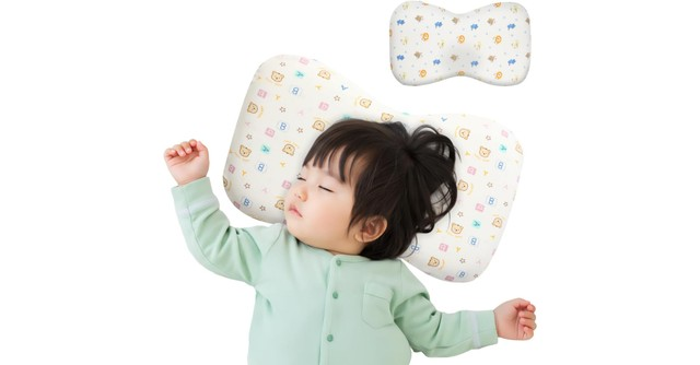 絶壁や向き癖をやさしくサポート！「ナチュレタ こども枕」