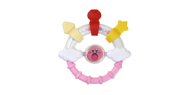 小さなおててにぴったり♪「BANDAI　カービィのかみかみ歯がためラトル」