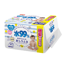 肌にやさしい弱酸性♪「レック 純水99% おしりふき 80枚×12個セット」