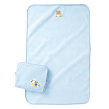 【プレゼント】「ファミリア おむつ替えマット（ポーチ付き）」便利なポーチも！