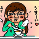 【子育て絵日記4コママンガ】つるちゃんの里帰り｜（17）激しい胎動！熱々スープ編