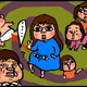 【子育て絵日記4コママンガ】つるちゃんの里帰り｜（4）嬉しいような、恐いような…。