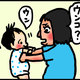 【子育て絵日記4コママンガ】つるちゃんの里帰り|（134）一度しか答えない男