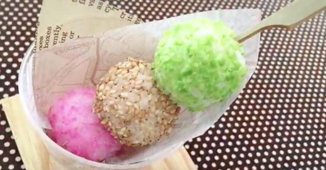 キャラ弁 三色団子風おにぎりの作り方 動画 レシピ Cozre コズレ 子育てマガジン