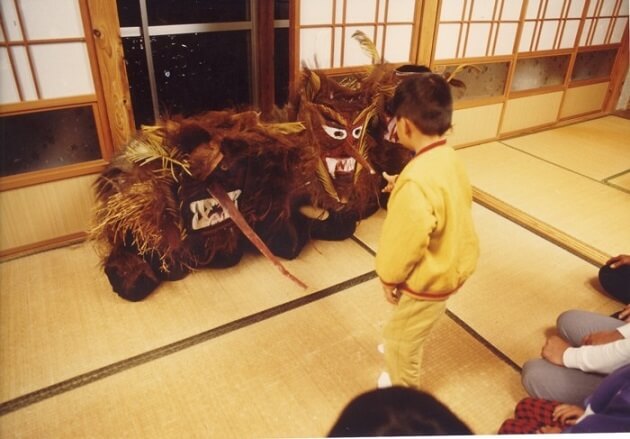 トシドンと子ども,甑島,トシドン,行事