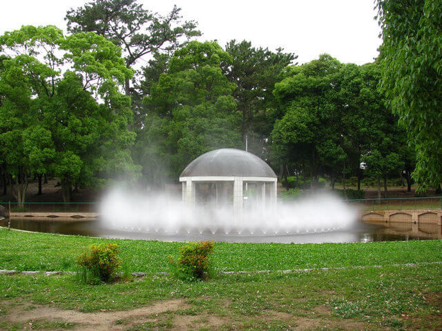 服部緑地,水遊び,公園,大阪